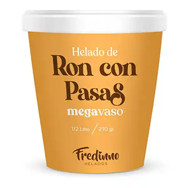 Fredinno Helado Ron Con Pasas