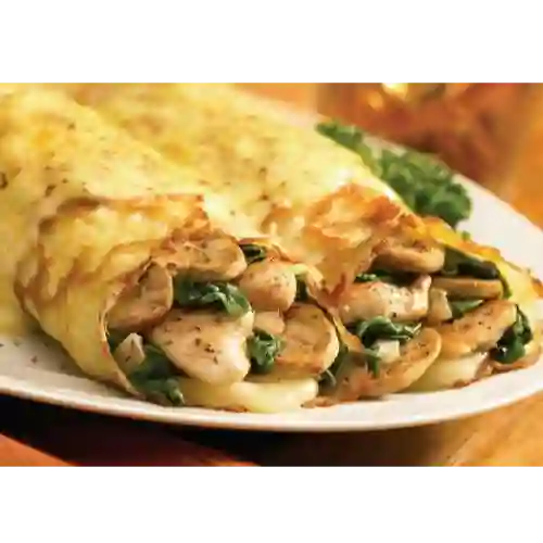 Crepe Pollo con Champiñón