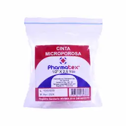 Pharmatex Micropore Piel 1/2X 2.5 Yd
