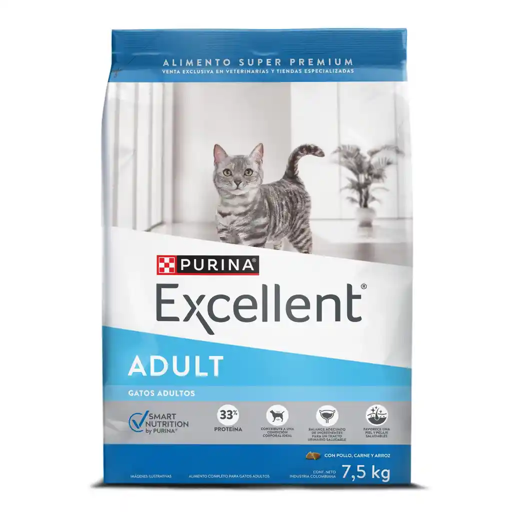 Comida para gatos EXCELLENT Adult Cat x 7,5 kg