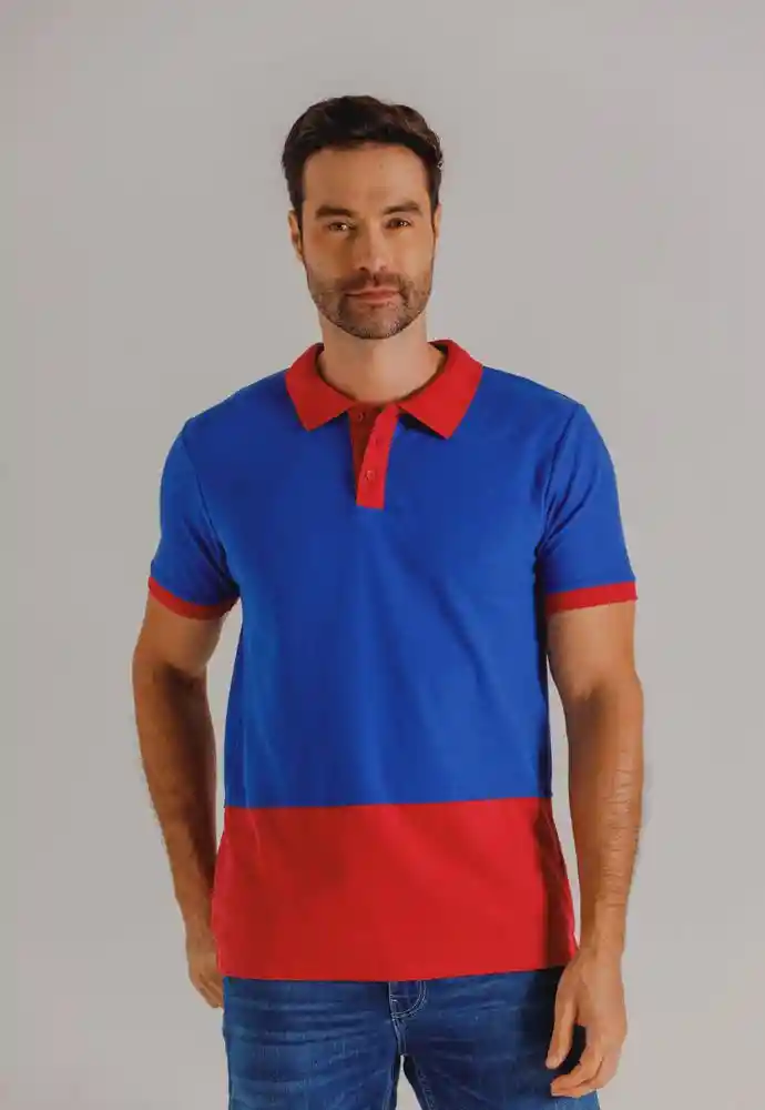 Camiseta Polo Bloques S-navy