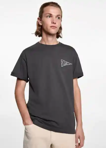 Camiseta Nyc Gris Medio Vigoré Talla 21 Teen Niños Mango