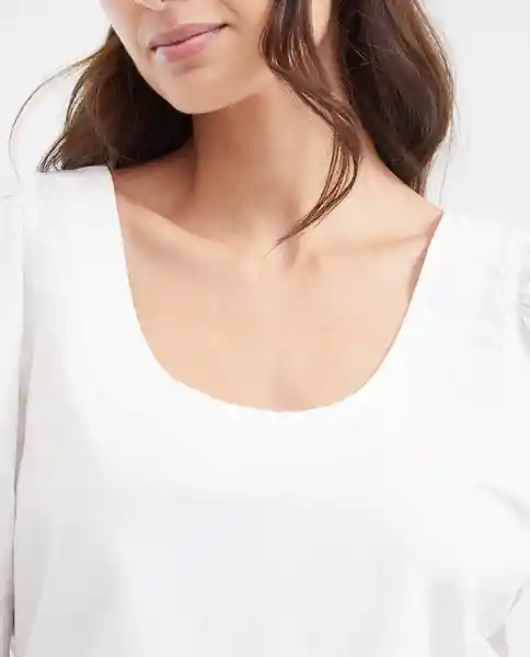 Camisa Embroidery Poplin Crudo Prístino Claro T XS Chevignon
