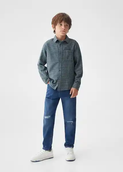 Camisa Victor Botella Talla 07 Niños Mango