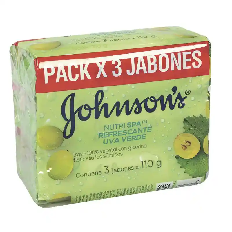 Johnson's Jabón Adulto Refrescante Uva Verde 