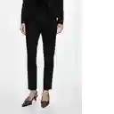 Pantalón Cofi Negro Talla 44 Mujer Mango