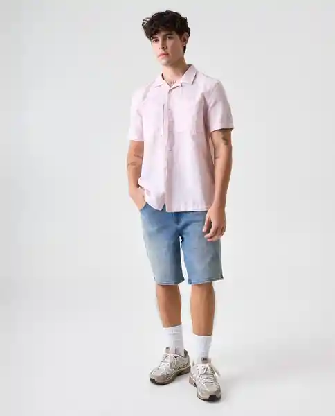 Camisa Hombre Rosado Talla L 812G000_ROS132004