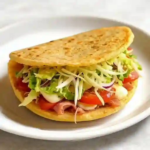 Arepa Rellena de Jamón y Queso