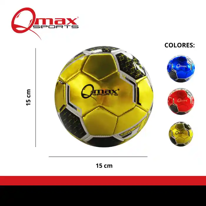 Qmax Balón de Fútbol Metalizado # 2