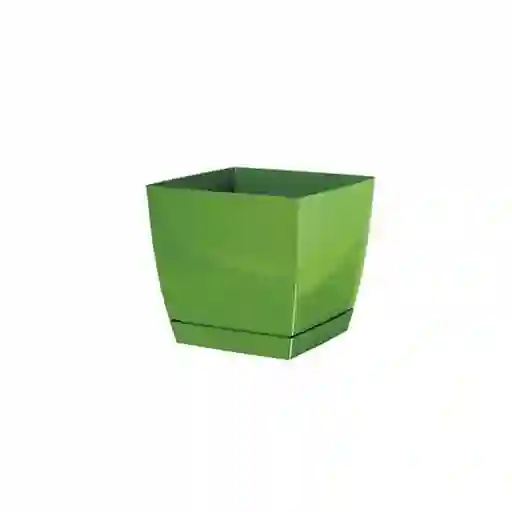 Prosperplast Matera Coubi Cuadrada Verde Oliva 10 cm