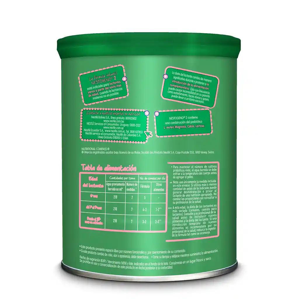 Fórmula infantil NESTOGENO Etapa 2 x 1100g