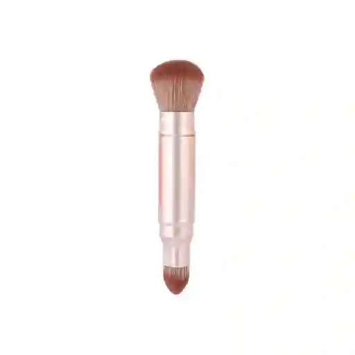 Brocha Maquillaje Retráctil de Doble Punta Serie Dorada Miniso