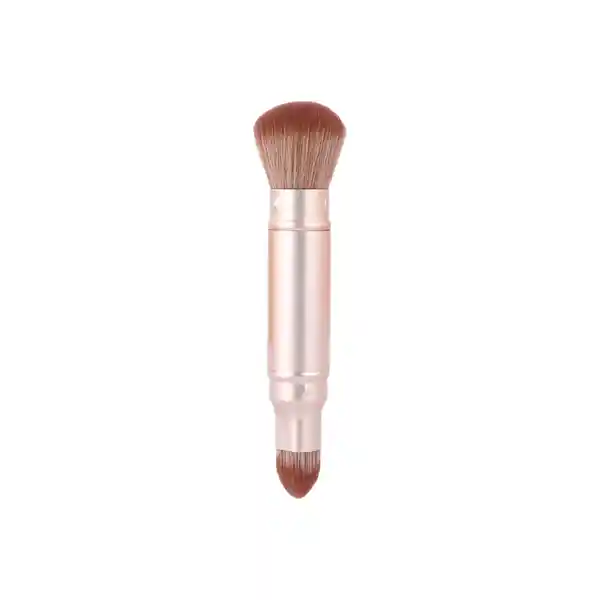 Brocha Maquillaje Retráctil de Doble Punta Serie Dorada Miniso