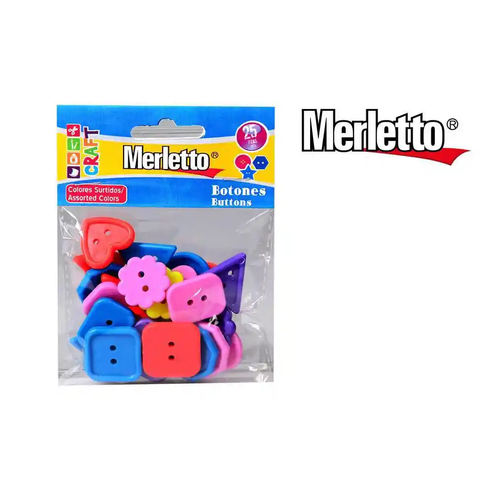 Set de Botones X 25 Pzs Merletto