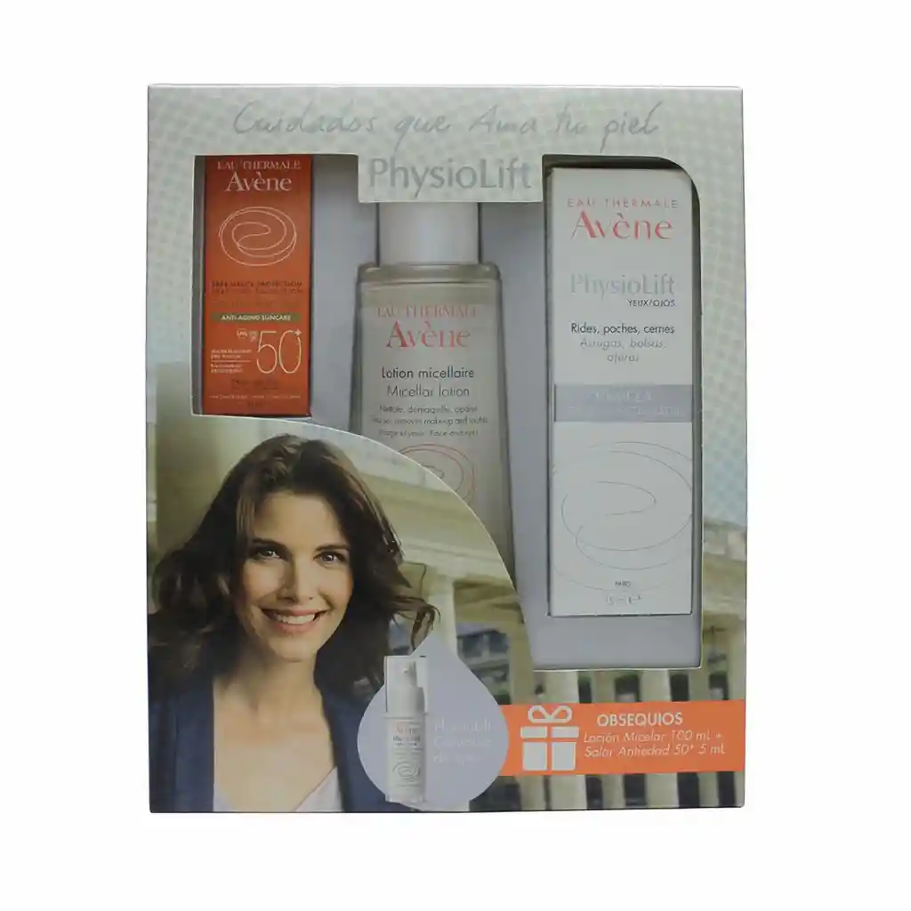 Physiolift Kit Contorno de Ojos Obsequio Loción Micelar + Solar Anti Edad