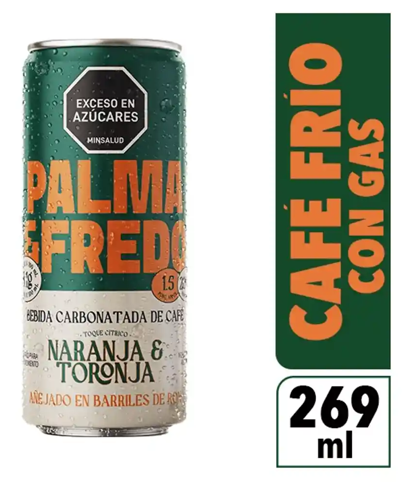 Palma & Fredo Café Con Gas Energizante Bajo en Azúcar