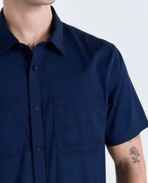 Camisa Hombre Azul Talla L 819G002_AZU194024 Americanino