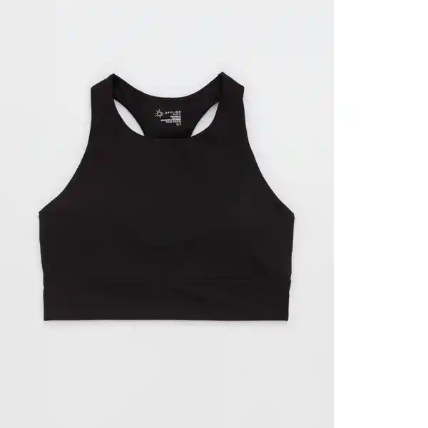 Top Aerie Negro Talla: LARGE American Eagle