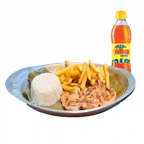 Menú Pollo + Gaseosa 400ml