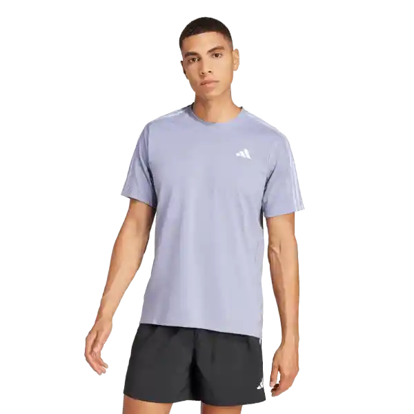 Adidas Camiseta Manga Corta Otr e 3S Correr Hombre Morado T XL