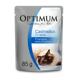 Optimum alimento húmedo para gato adulto castrado pollo sobre 85 g