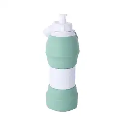 Vaso Plástico Plegable de Silicona de Verde 600 mL Serie Miniso