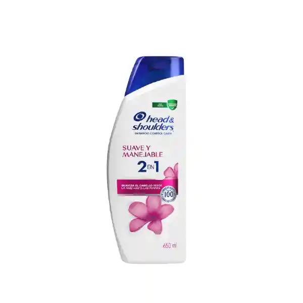 Head & Shoulders Shampoo 2 en 1 Suave y Manejable