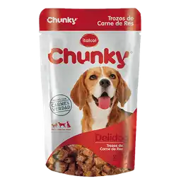 Chunky Alimento Para Perro Delidog Trozos d Carne Res