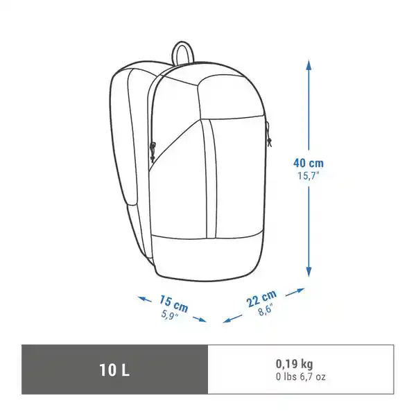 Quechua Morral Pequeño Para Senderismo Azul NH100