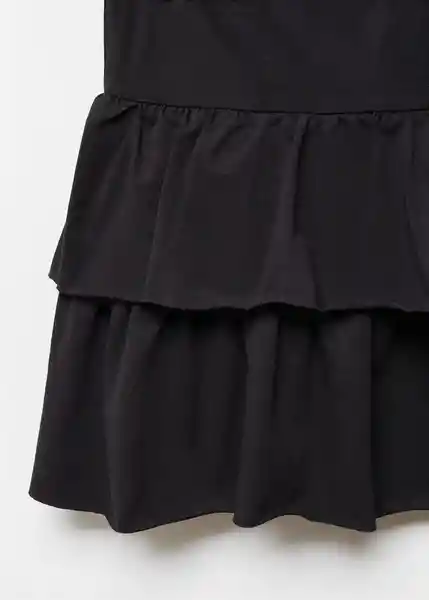 Falda Mini Negro Talla 19 Niñas Mango