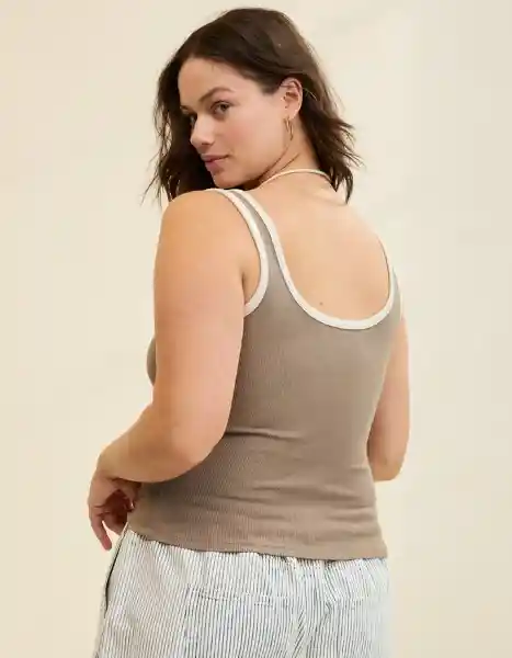 Camiseta Aerie Beige Talla Medium 3930676 American Eagle