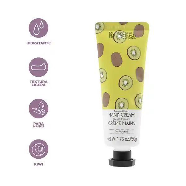 Crema de Manos Energía de Frutas Kiwi Miniso