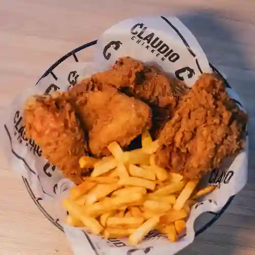 1/2 Pollo Claudio + Papas