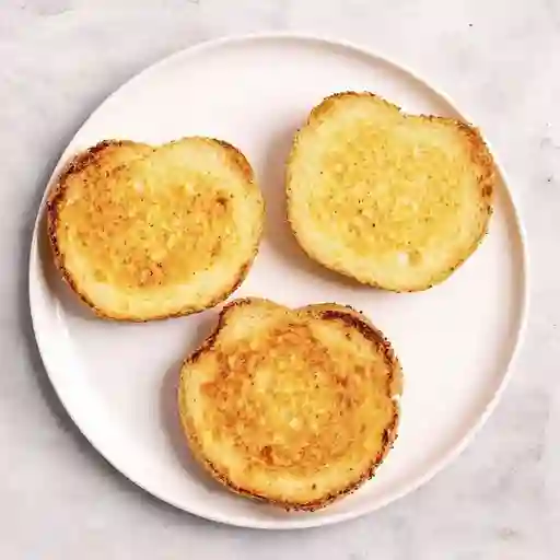 Porción de pan tostado