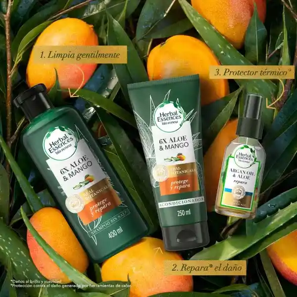 Herbal Essences Renew Aloe y Mango Protege y Repara Shampoo