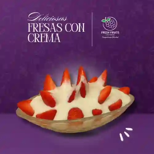 Fresas con Crema Grandes