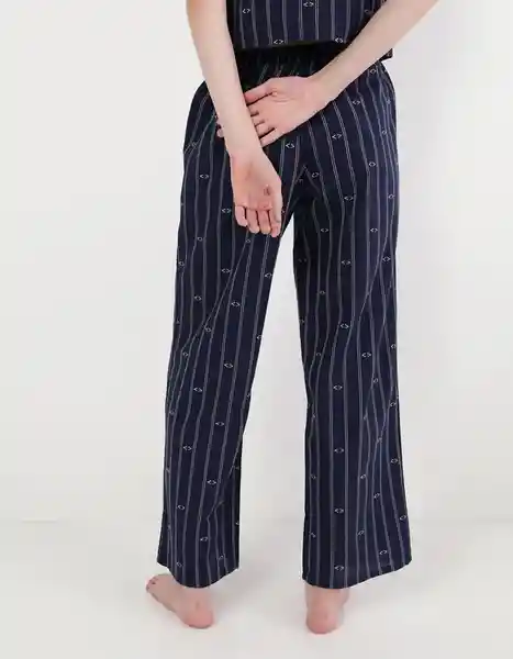 Pantalón de Pijama Aerie Azul Talla SMALL 1756410 American Eagle