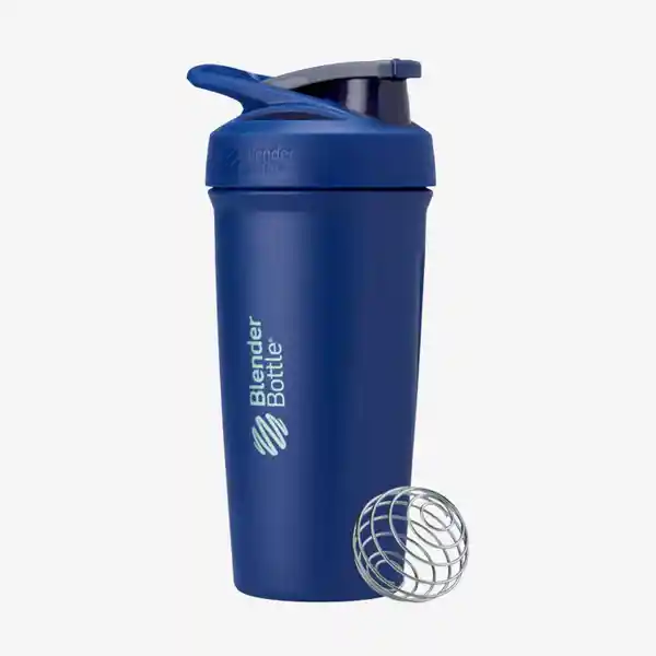 Blender Bottle Botella Shaker de Acero Flip Azul 24 Oz