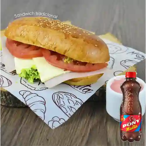 Combo Sandwich Tradición + Pony Malta 350 ml