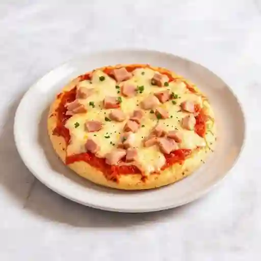 Pizza jamón y queso
