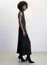 Vestido Letizia Negro Talla XL Mujer Mango