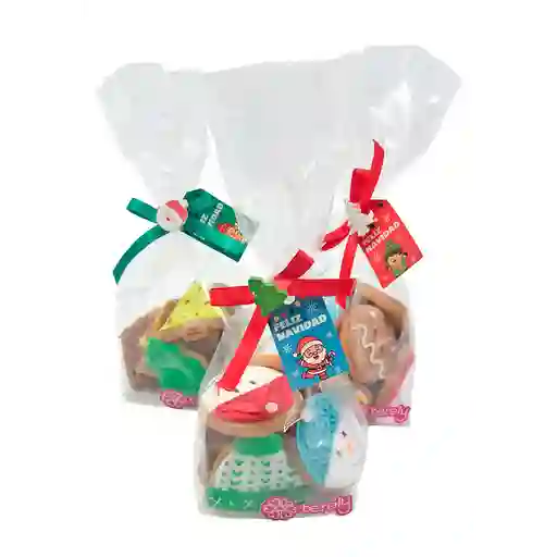 Bolsa de galleta navideña