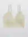 American Eagle Bralette Rosie Triangle Pads Avena Suave M 3171