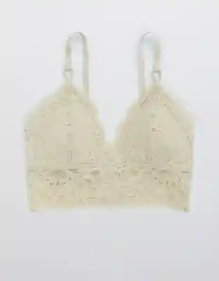 American Eagle Bralette Rosie Triangle Pads Avena Suave M 3171