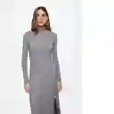 Vestido Fri Gris Talla S Mujer Mango