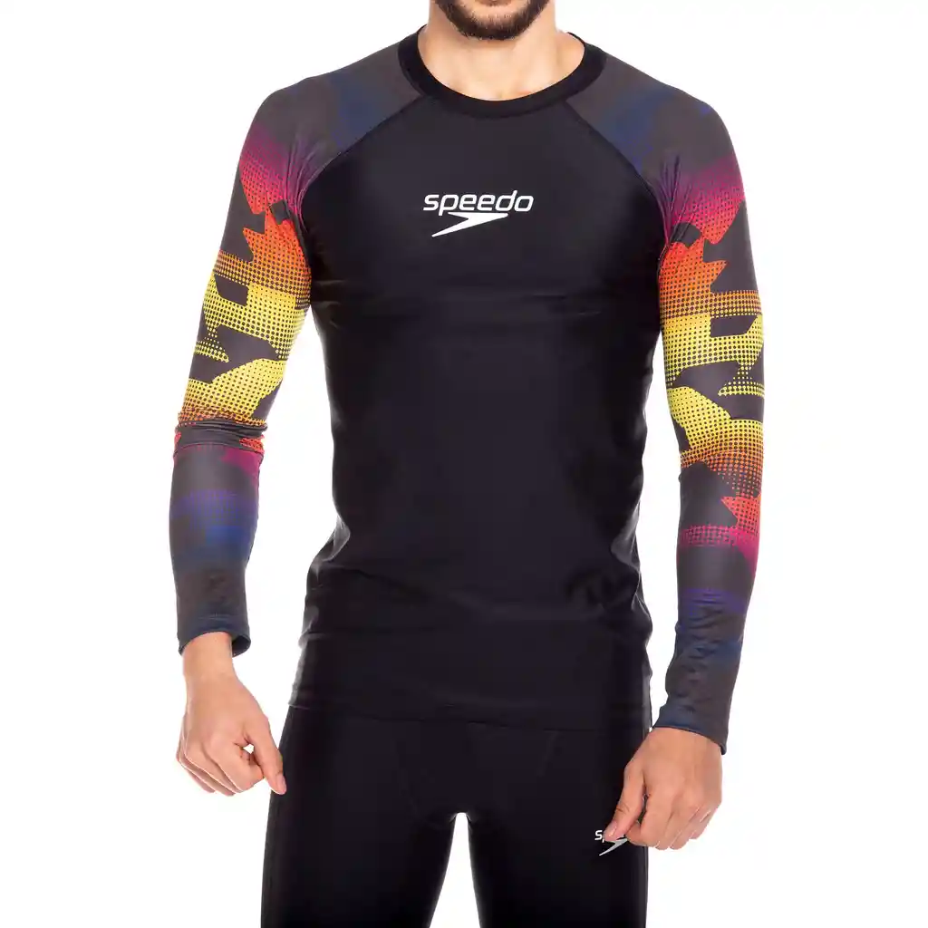 Speedo Camiseta Manga Larga Sunshine Multicolor Masculino XL