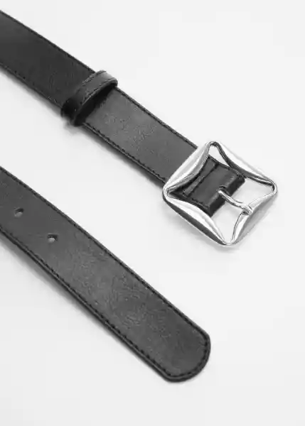 Cinturón Malta Negro Talla M Mujer Mango