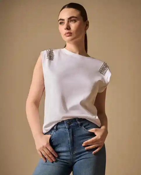 Camiseta Blanco 0 Claro Talla L 409G004 Esprit