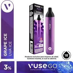 Vuse Go Vapeador Desechable Grape Ice 3% 