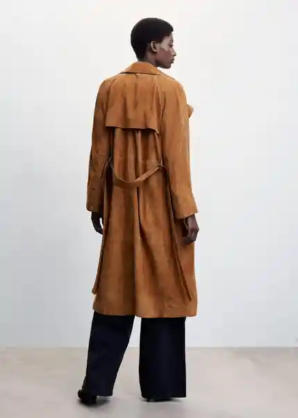 Gabardina Trench Valerie2 Camel Talla S Mujer Mango